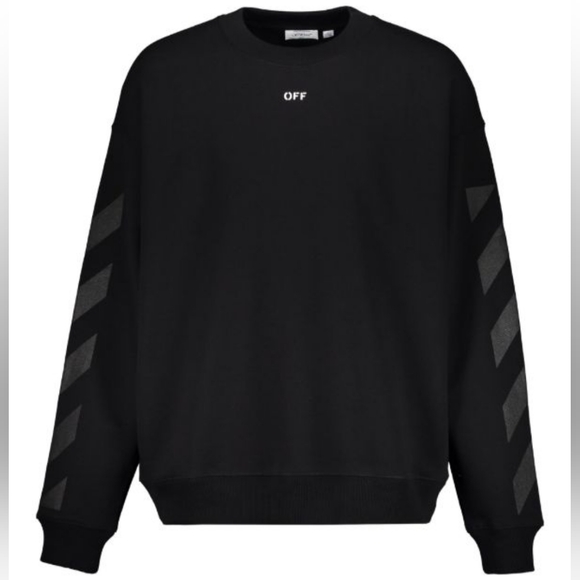 Off-White Other - Off-White c/o Virgil Black Cornely Cotton Sweatshirt Size L Oversized Fit